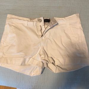 Size 8 White Jean Aeropostale Shorts